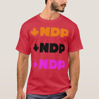 Camiseta Nuevo Fiesta demócrata Pegatina del NDP Pack Canad