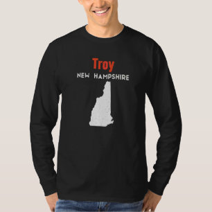 Camiseta Nuevo Hampshire Estado Unidos América Viaje Troy Y