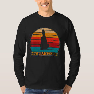 Camiseta Nuevo Hampshire Retro Vintage Sunset Estados Unido