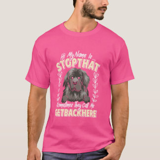Camiseta Nuevo HI MI NOMBRE ES DETENER Eso Divertido Dueño