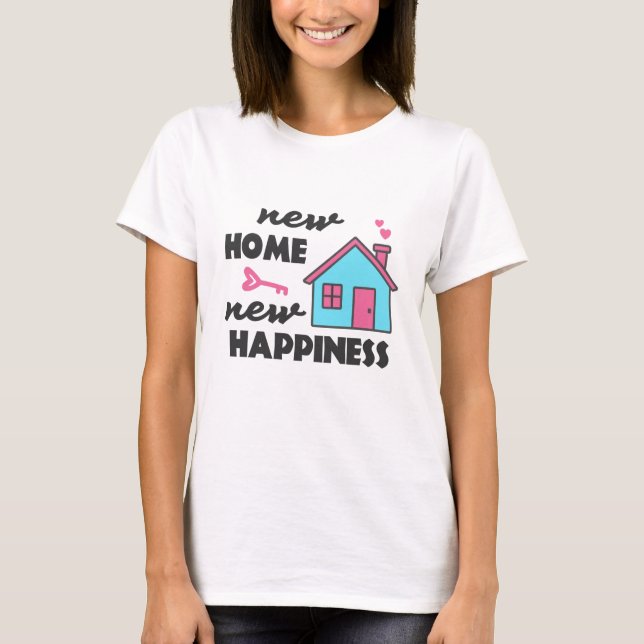Camiseta Nuevo hogar fiesta para el calentamiento de la cas (Anverso)