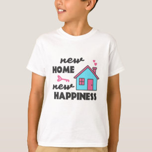 Camiseta Nuevo hogar fiesta para el calentamiento de la cas