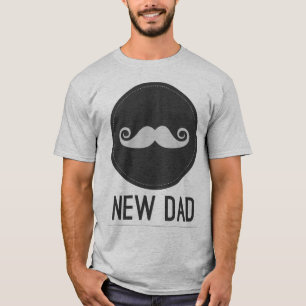 Camiseta Nuevo inconformista del bigote del papá