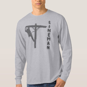 Camiseta nuevo instalador de líneas gris, INSTALADOR DE