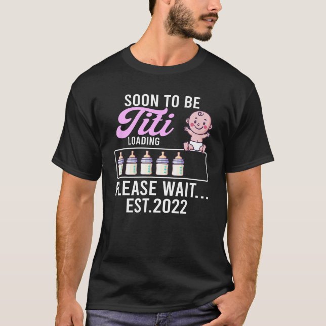 Camiseta Nuevo Invitación de embarazo nuevo y gracioso pron (Anverso)