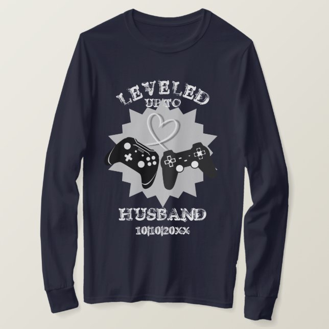 Camiseta Nuevo juego personalizado divertido para marido (Anverso del diseño)