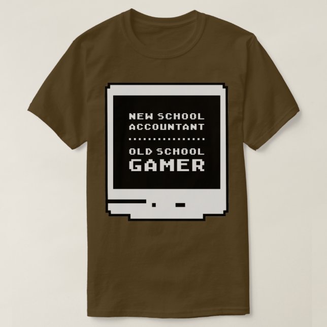 Camiseta Nuevo jugador de contabilidad escolar de escuela a (Diseño del anverso)