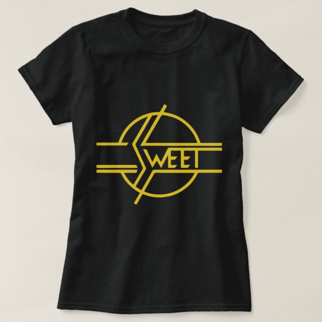 Camiseta Nuevo LA BANDA DULCE Glam 70 Classic Rock Band 70 (Diseño del anverso)