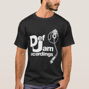 Camiseta Nuevo Logotipo de Grabaciones Def Jam Clic Rap Hip