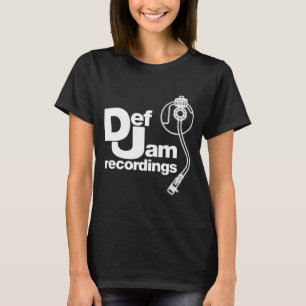 Camiseta Nuevo Logotipo de Grabaciones Def Jam Clic Rap Hip