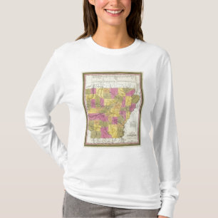 Camiseta Nuevo mapa de Arkansas