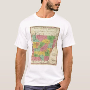 Camiseta Nuevo mapa de Arkansas 2