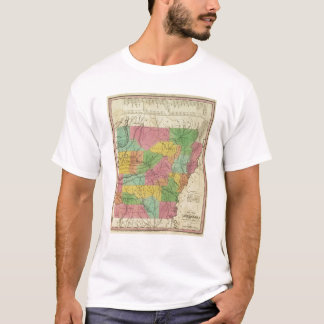 Camiseta Nuevo mapa de Arkansas 2