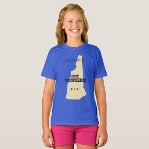 Camiseta - Nuevo mapa de Hampshire con ciudad