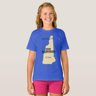 Camiseta - Nuevo mapa de Hampshire con ciudad