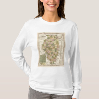 Camiseta Nuevo mapa de Illinois 2