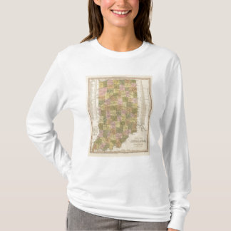 Camiseta Nuevo mapa de Indiana