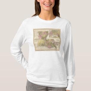Camiseta Nuevo mapa de Luisiana