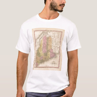Camiseta Nuevo mapa de Maine