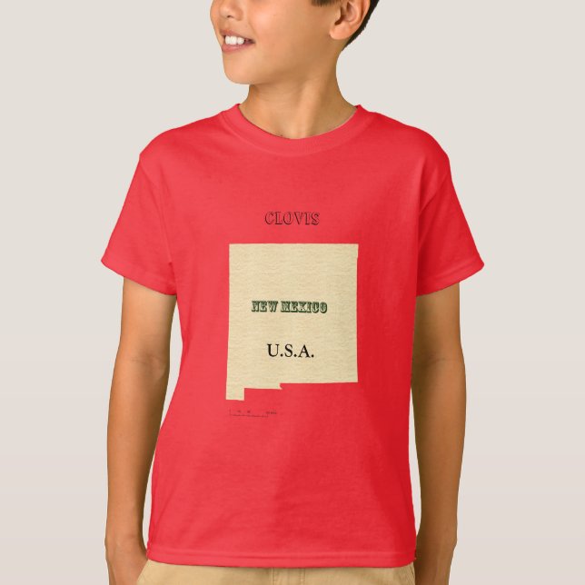Camiseta - Nuevo Mapa de México con nombre de ciud (Anverso)