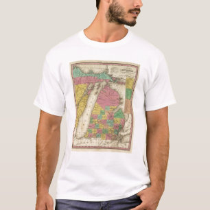 Camiseta Nuevo mapa de Michigan