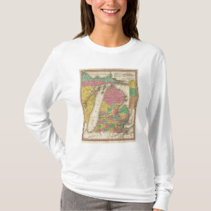 Camiseta Nuevo mapa de Michigan