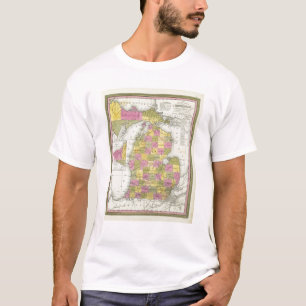 Camiseta Nuevo mapa de Michigan 2