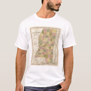 Camiseta Nuevo mapa de Mississippi