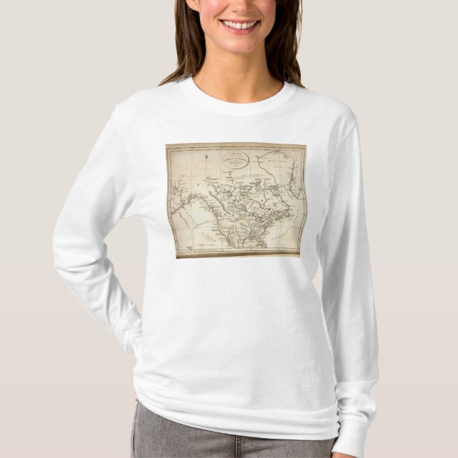 Camiseta Nuevo mapa de Norteamérica (Anverso)