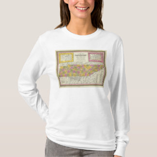 Camiseta Nuevo mapa de Tennessee