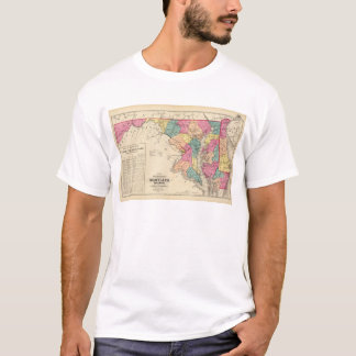 Camiseta Nuevo mapa del ferrocarril de los estados de