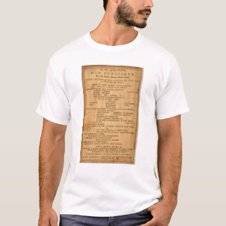 Camiseta Nuevo mapa seccional del estado de Illinois