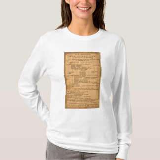 Camiseta Nuevo mapa seccional del estado de Illinois