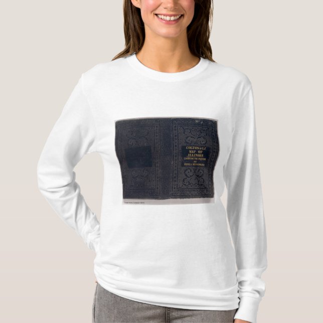 Camiseta Nuevo mapa seccional del estado de Illinois 3 (Anverso)