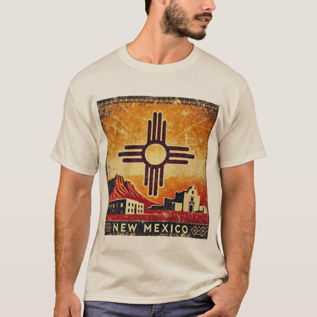 Camiseta Nuevo México angustiado (Anverso)