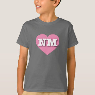 Camiseta Nuevo México Corazón Rosa - Amo NM