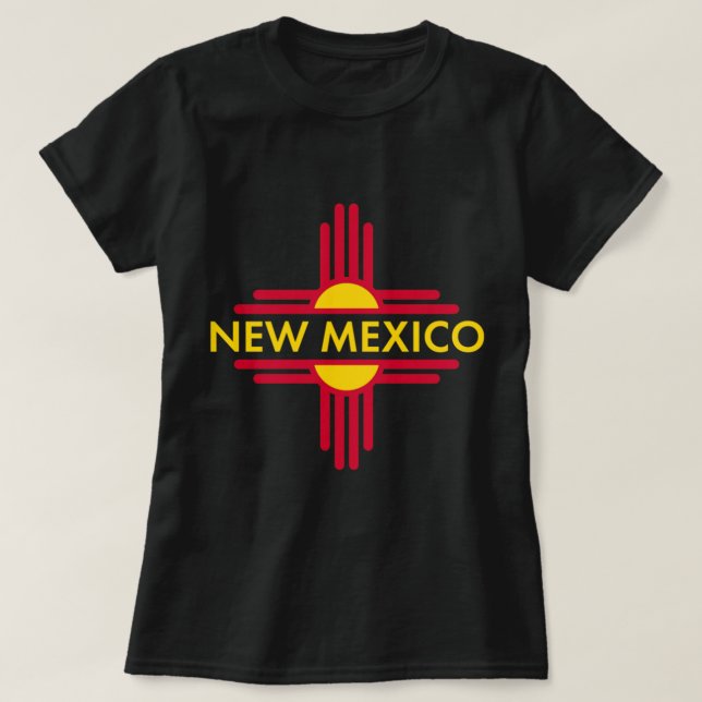 Camiseta Nuevo México Estado Zia Símbolo Diseño Pullover (Diseño del anverso)