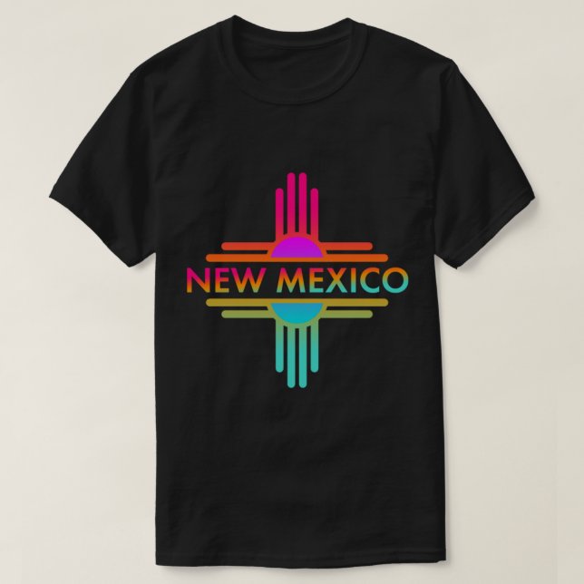 Camiseta Nuevo México Estado Zia Símbolo Diseño Sueco (Diseño del anverso)