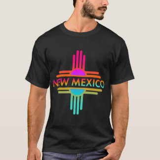 Camiseta Nuevo México Estado Zia Símbolo Diseño Sueco