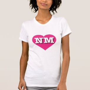 Camiseta Nuevo México Hot Pink Heart - Amo NM