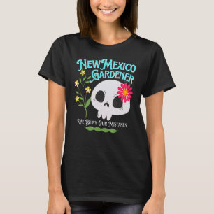 Camiseta Nuevo México Nm Estado Rebelde Gardener Cute Skull