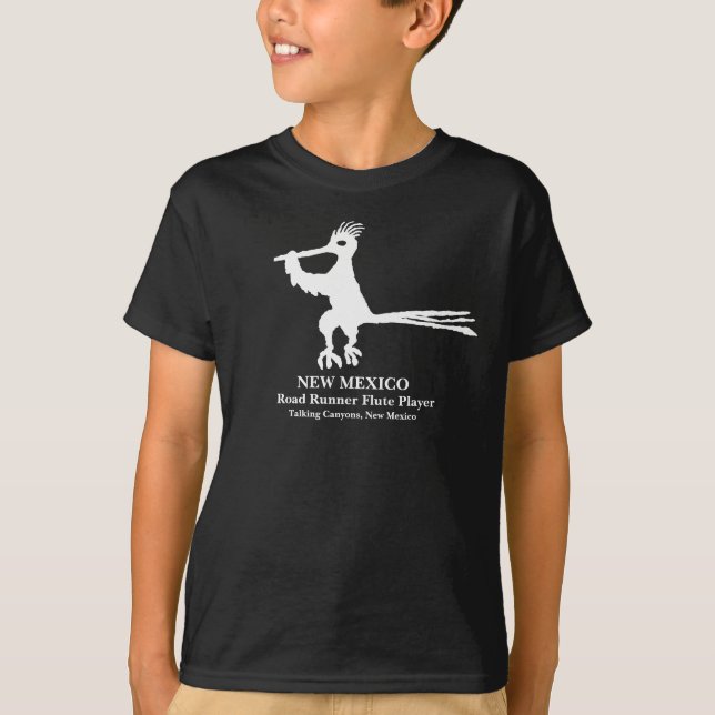 Camiseta Nuevo México Petroglyph Road Runner (Anverso)