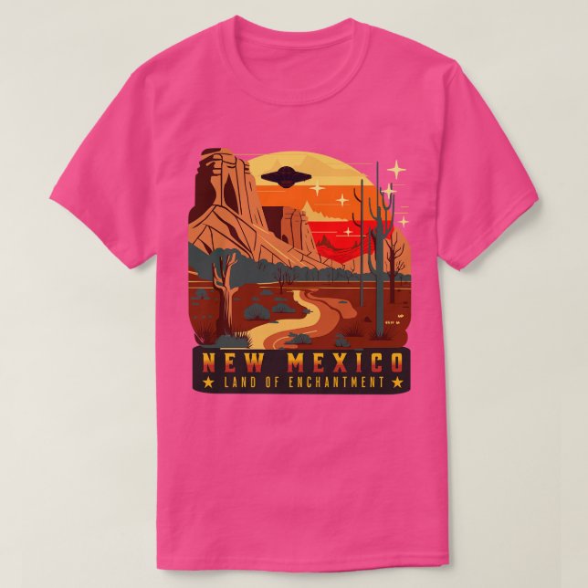Camiseta Nuevo México Tierra De Encanto (Diseño del anverso)