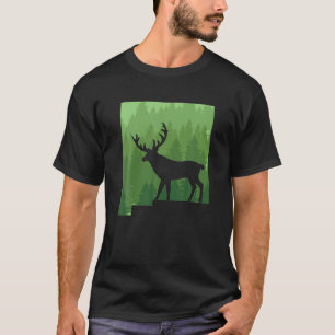 Camiseta Nuevo México único Mapa Caza de alce Regalo Gran J
