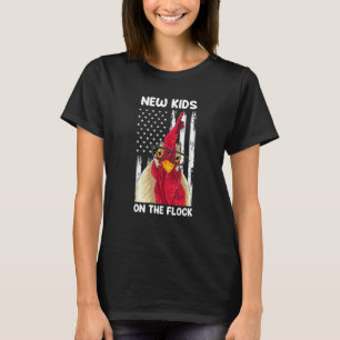 Camiseta Nuevo Niño En La Manada Usa Granja De Pollos Niños