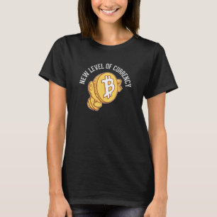 Camiseta Nuevo Nivel De Evolución De Bitcoin De Moneda Cryp