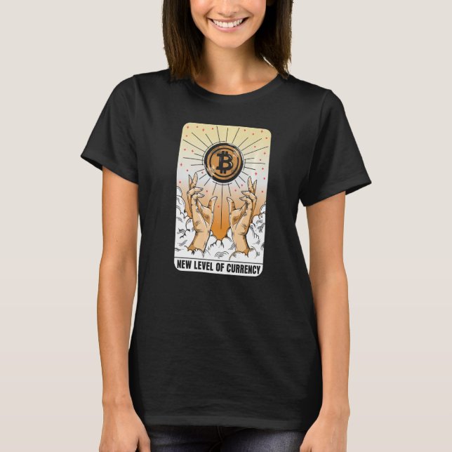 Camiseta Nuevo nivel de moneda Bitcoin Evolution Crypto Tec (Anverso)