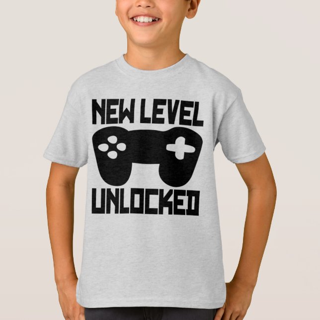 CAMISETA NUEVO NIVEL DESBLOQUEADO. (Anverso)