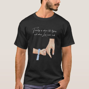 Camiseta Nuevo Padre De Un Niño Manteniendo Las Manos Con U