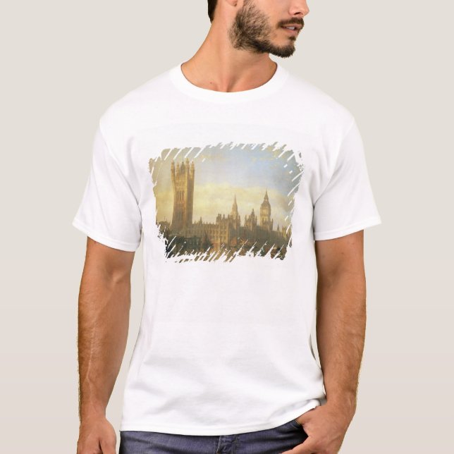 Camiseta Nuevo palacio de Westminster del río Támesis (Anverso)